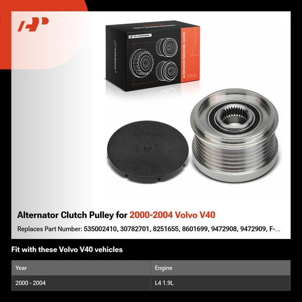 Alternator Clutch Pulley for 2000-2004 Volvo V40