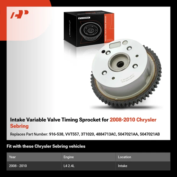 Intake Variable Valve Timing Sprocket for 2008-2010 Chrysler Sebring