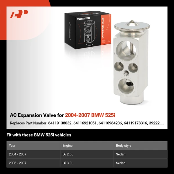 AC Expansion Valve for 2004-2007 BMW 525i
