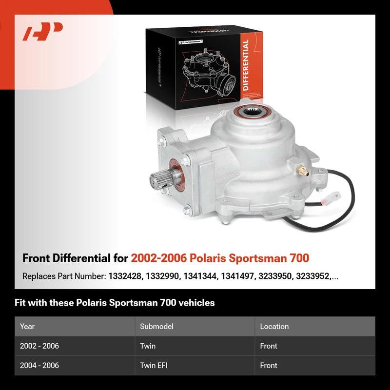 Front Differential for 2002-2006 Polaris Sportsman 700