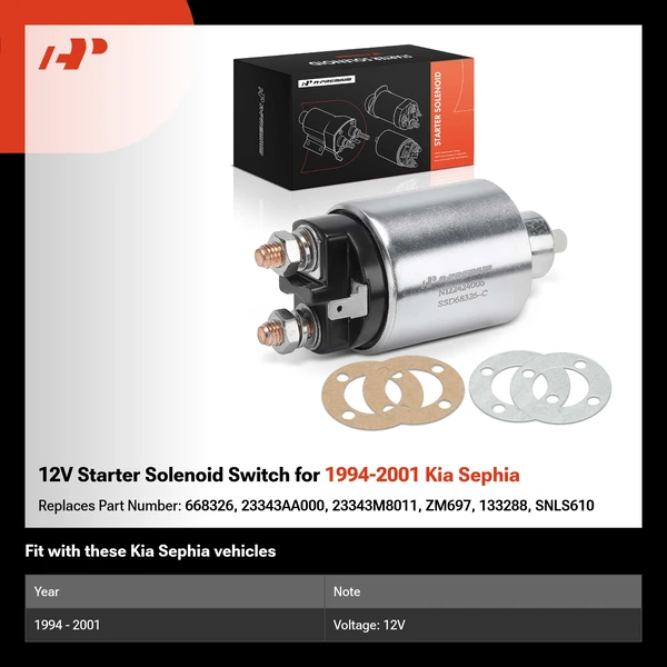 12V Starter Solenoid Switch for 1994-2001 Kia Sephia
