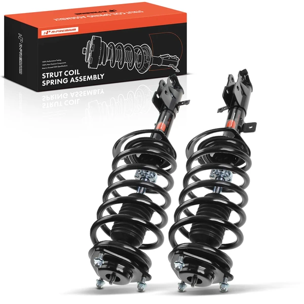 2011-2017 Jeep Patriot 2-Pc Strut and Coil Spring Assembly Set Front Driver & Passenger A-Premium APSA0701