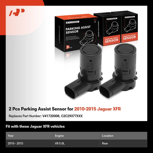 2 Pcs Parking Assist Sensor for 2010-2015 Jaguar XFR