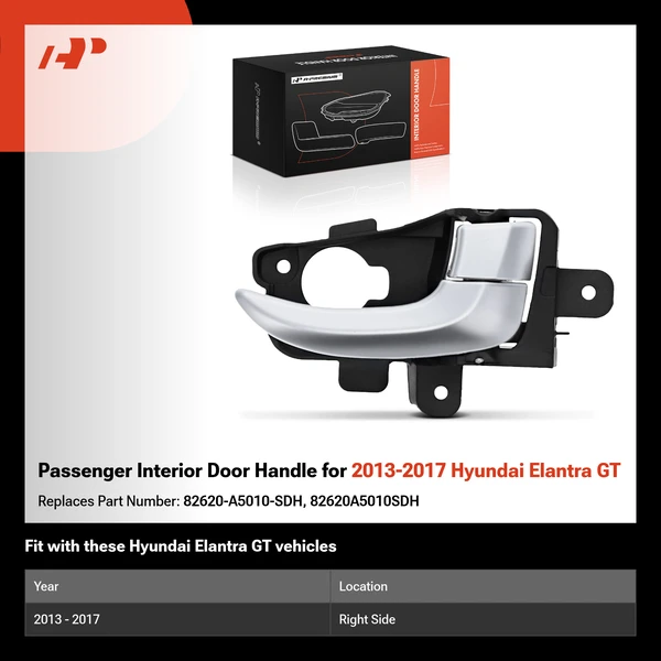 Passenger Interior Door Handle for 2013-2017 Hyundai Elantra GT