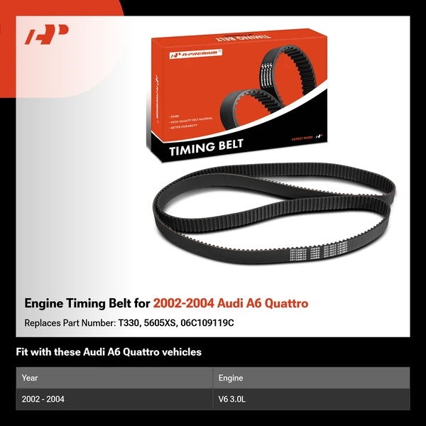 Engine Timing Belt for 2002-2004 Audi A6 Quattro