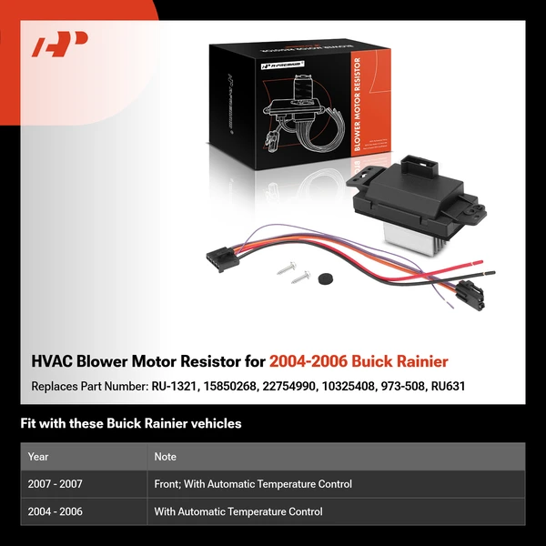 HVAC Blower Motor Resistor for 2004-2006 Buick Rainier