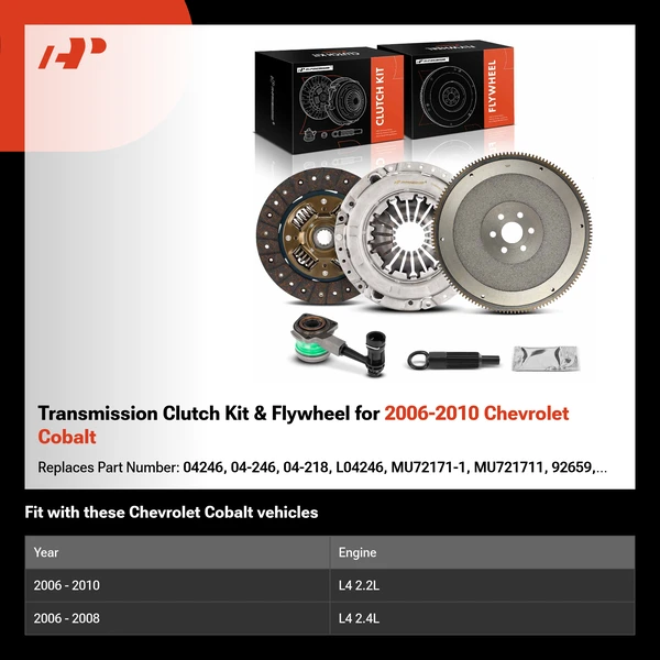 Transmission Clutch Kit & Flywheel for 2006-2010 Chevrolet Cobalt