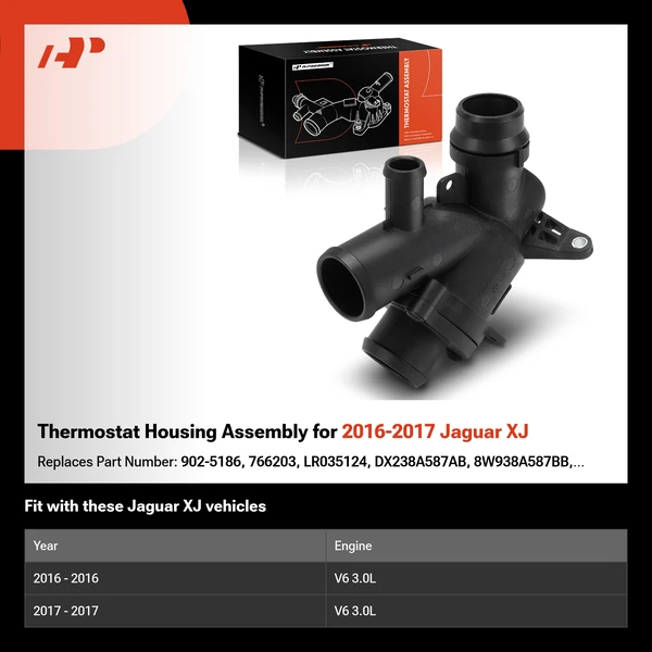 Thermostat Housing Assembly for 2016-2017 Jaguar XJ