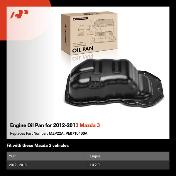 Engine Oil Pan for 2012-2013 Mazda 3