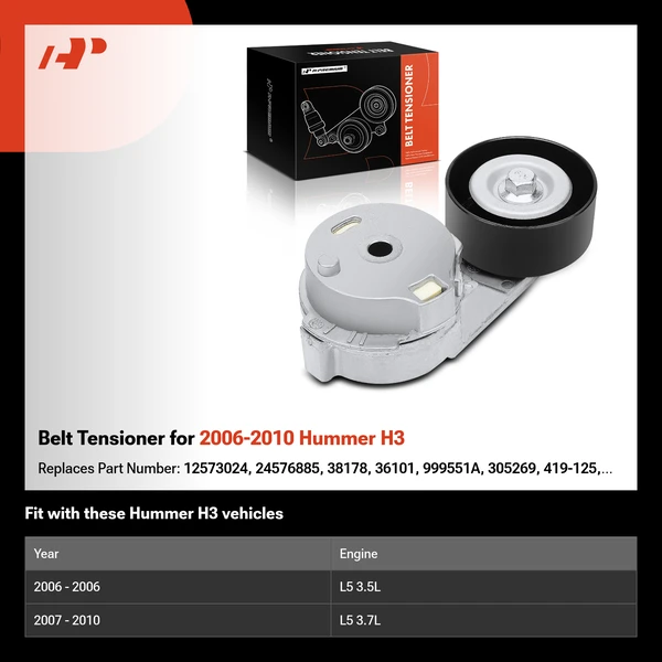 Belt Tensioner for 2006-2010 Hummer H3