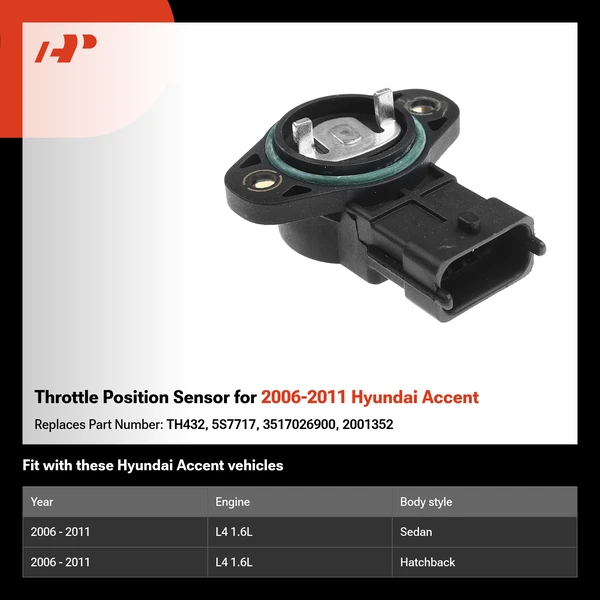 Throttle Position Sensor for 2006-2011 Hyundai Accent