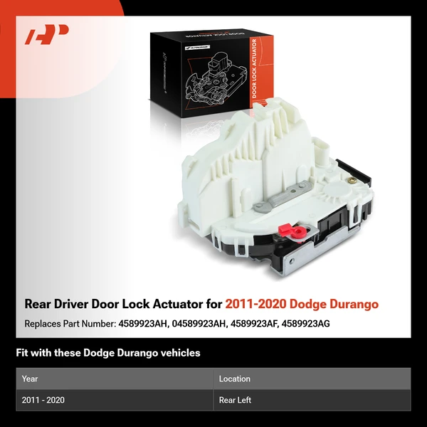 Rear Driver Door Lock Actuator for 2011-2020 Dodge Durango