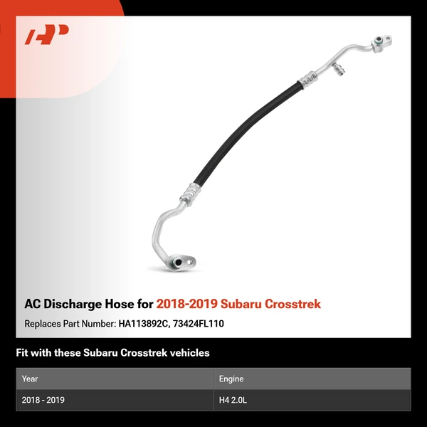 AC Discharge Hose for 2018-2019 Subaru Crosstrek
