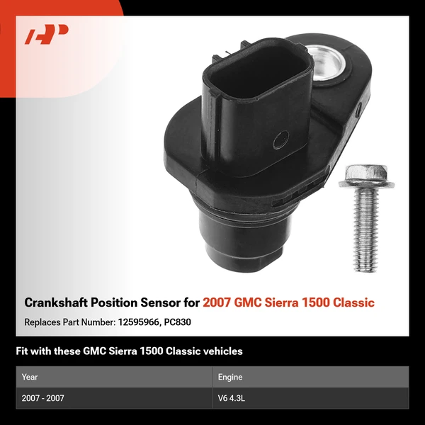 Crankshaft Position Sensor for 2007 GMC Sierra 1500 Classic