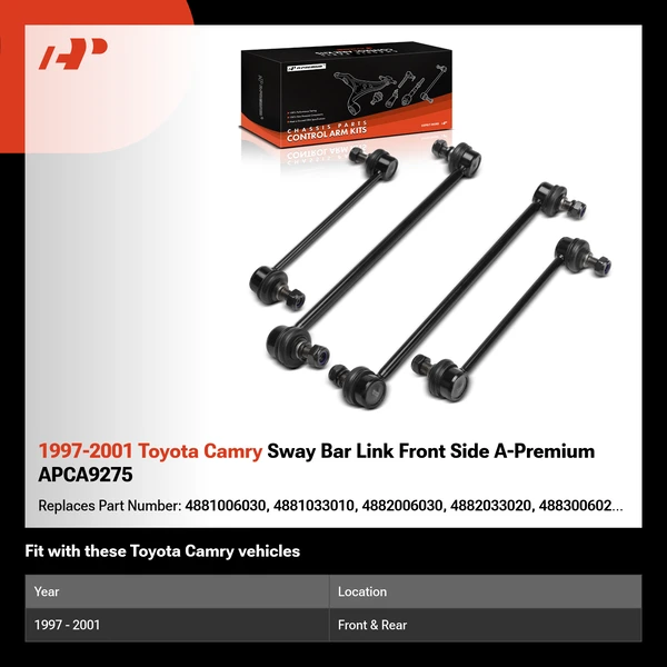 1997-2001 Toyota Camry Sway Bar Link Front Side A-Premium APCA9275