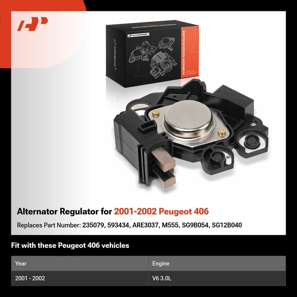 Alternator Regulator for 2001-2002 Peugeot 406