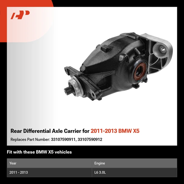 Rear Differential Axle Carrier for 2011-2013 BMW X5