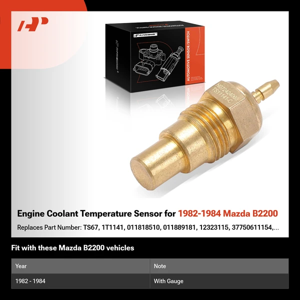 Engine Coolant Temperature Sensor for 1982-1984 Mazda B2200
