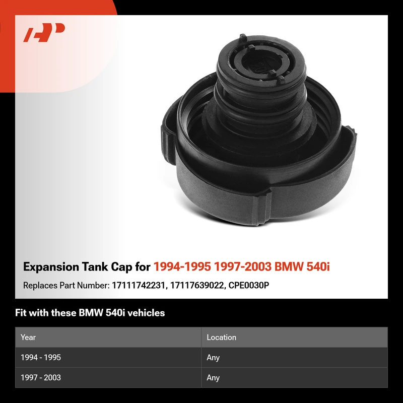 Expansion Tank Cap for 1994-1995 1997-2003 BMW 540i