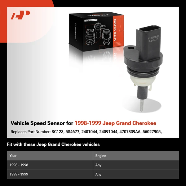 Vehicle Speed Sensor for 1998-1999 Jeep Grand Cherokee