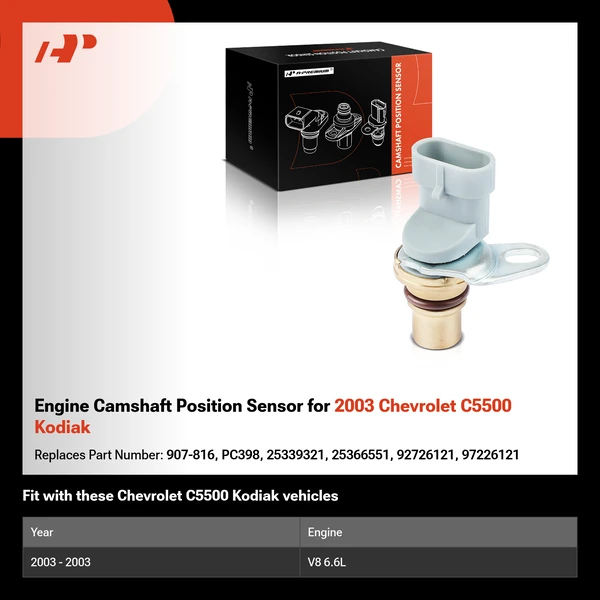 Engine Camshaft Position Sensor for 2003 Chevrolet C5500 Kodiak