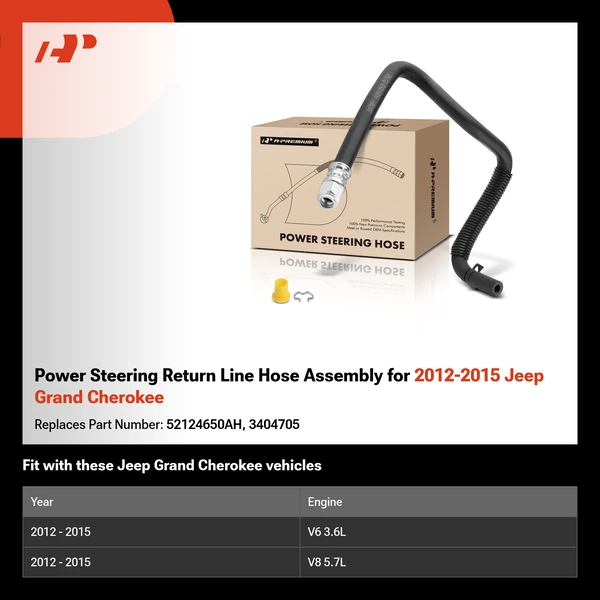 Power Steering Return Line Hose Assembly for 2012-2015 Jeep Grand Cherokee