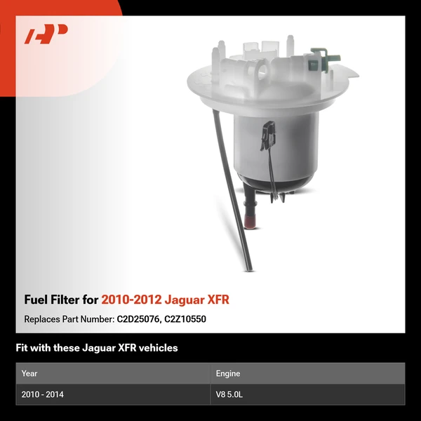 Fuel Filter for 2010-2012 Jaguar XFR