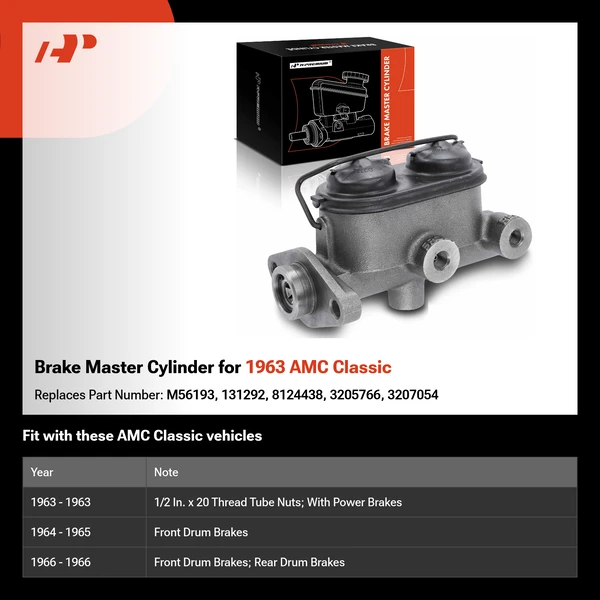 Brake Master Cylinder for 1963 AMC Classic