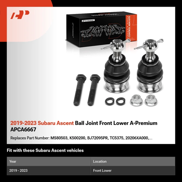 2019-2023 Subaru Ascent Ball Joint Front Lower A-Premium APCA6667