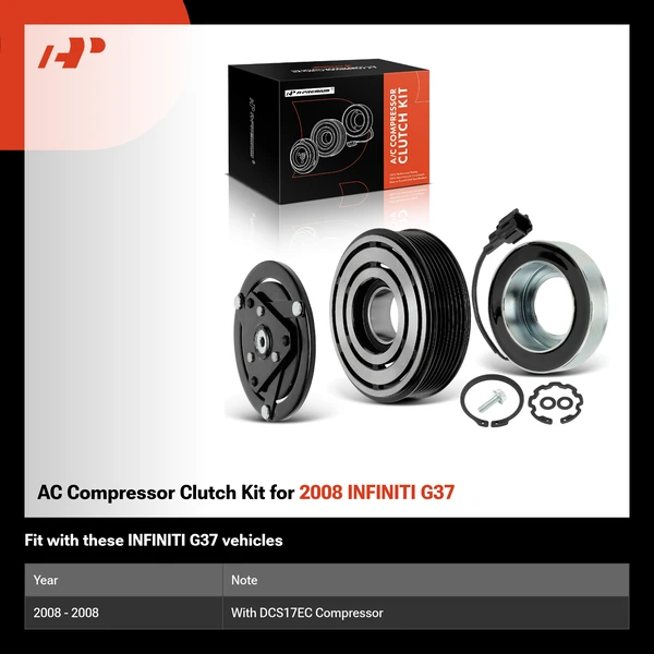 AC Compressor Clutch Kit for 2008 INFINITI G37