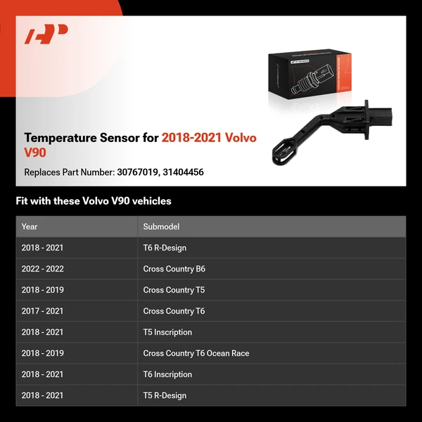Temperature Sensor for 2018-2021 Volvo V90