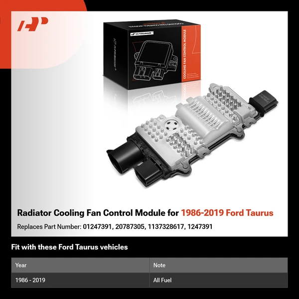 Radiator Cooling Fan Control Module for 1986-2019 Ford Taurus