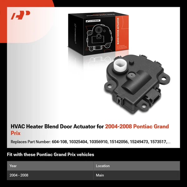 HVAC Heater Blend Door Actuator for 2004-2008 Pontiac Grand Prix