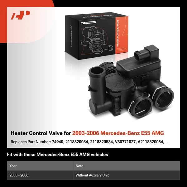 Heater Control Valve for 2003-2006 Mercedes-Benz E55 AMG