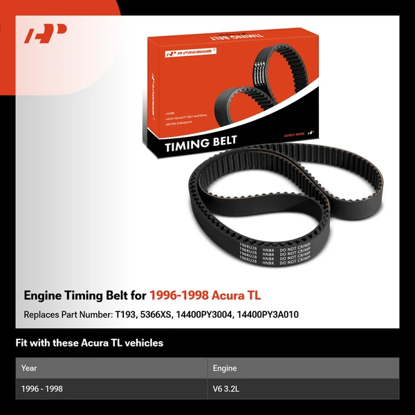 Engine Timing Belt for 1996-1998 Acura TL