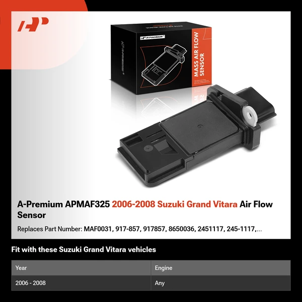 A-Premium APMAF325 2006-2008 Suzuki Grand Vitara Air Flow Sensor