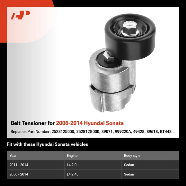 Belt Tensioner for 2006-2014 Hyundai Sonata