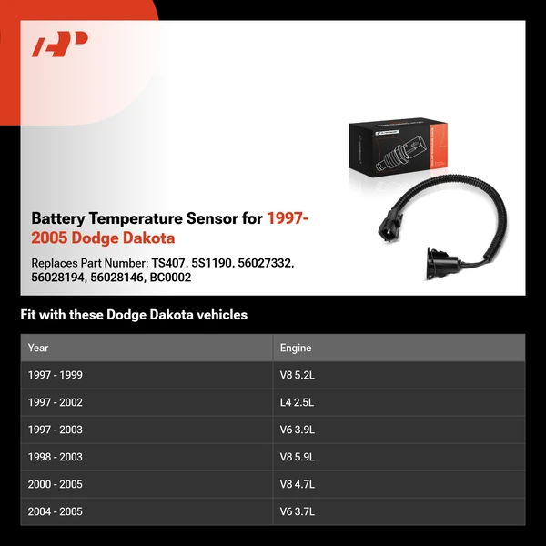 Battery Temperature Sensor for 1997-2005 Dodge Dakota