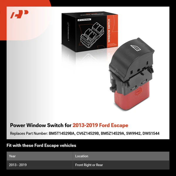 Power Window Switch for 2013-2019 Ford Escape