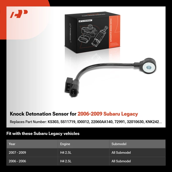 Knock Detonation Sensor for 2006-2009 Subaru Legacy