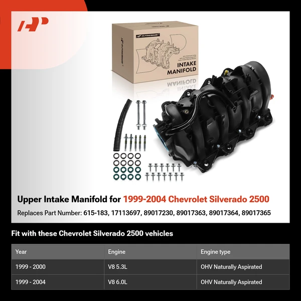 Upper Intake Manifold for 1999-2004 Chevrolet Silverado 2500