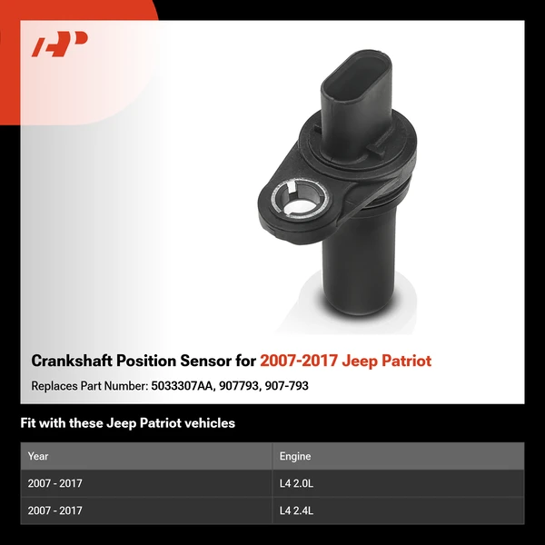 Crankshaft Position Sensor for 2007-2017 Jeep Patriot