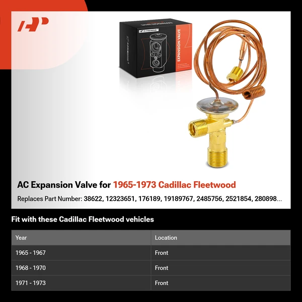 AC Expansion Valve for 1965-1973 Cadillac Fleetwood