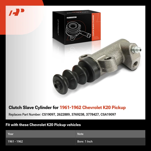 Clutch Slave Cylinder for 1961-1962 Chevrolet K20 Pickup