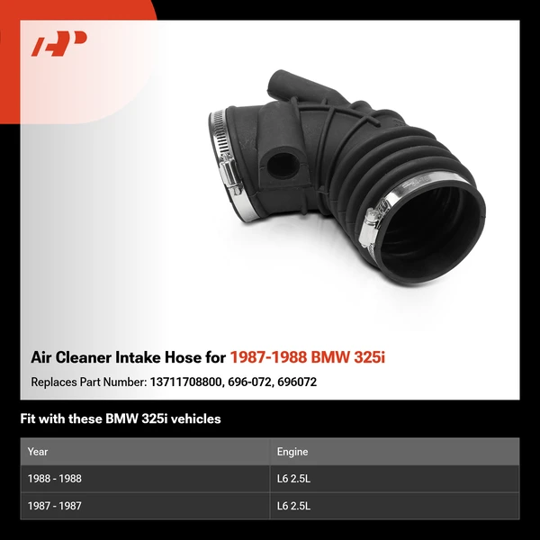 Air Cleaner Intake Hose for 1987-1988 BMW 325i