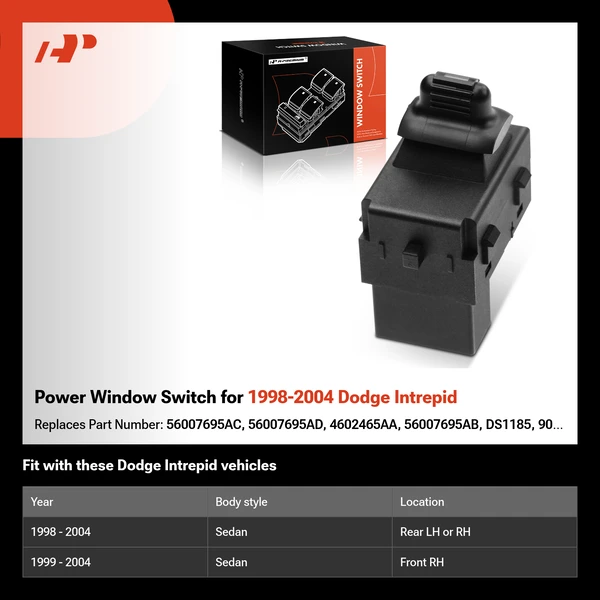Power Window Switch for 1998-2004 Dodge Intrepid