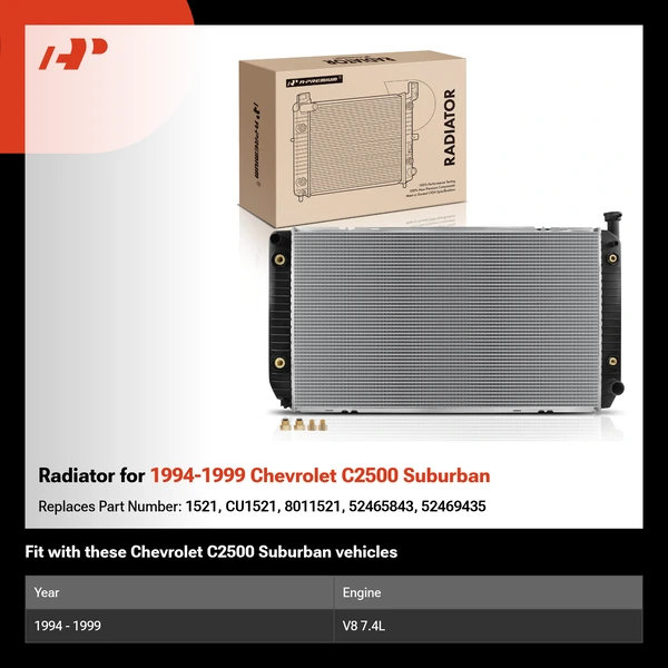 Radiator for 1994-1999 Chevrolet C2500 Suburban