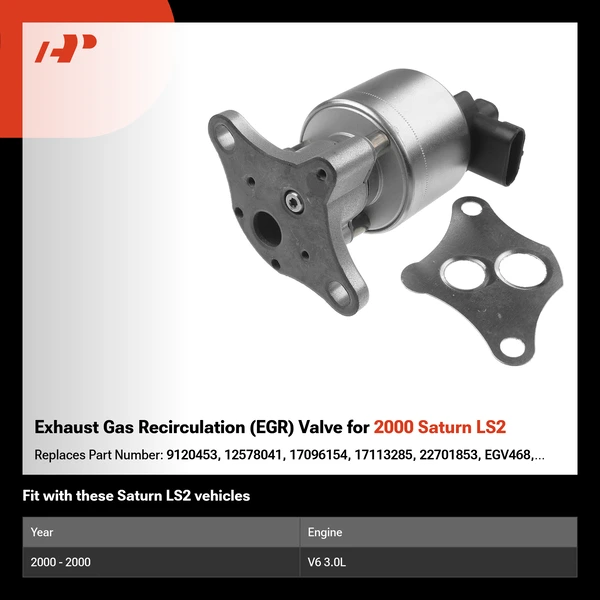 Exhaust Gas Recirculation (EGR) Valve for 2000 Saturn LS2