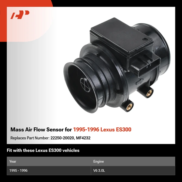 Mass Air Flow Sensor for 1995-1996 Lexus ES300
