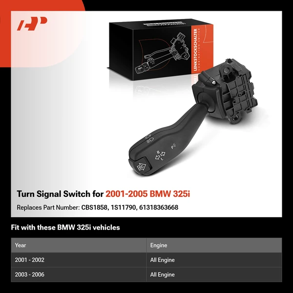 Turn Signal Switch for 2001-2005 BMW 325i
